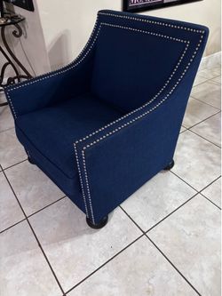 Accent Emery Blue Chair- Good Condition