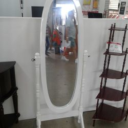 New Stand Alone Mirror Available In White Or Espresso.