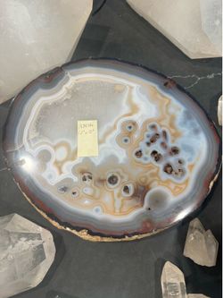 Agate geode slice