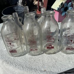 Vintage Milk, Bottles, Vintage Jars, And Vintage Lantern