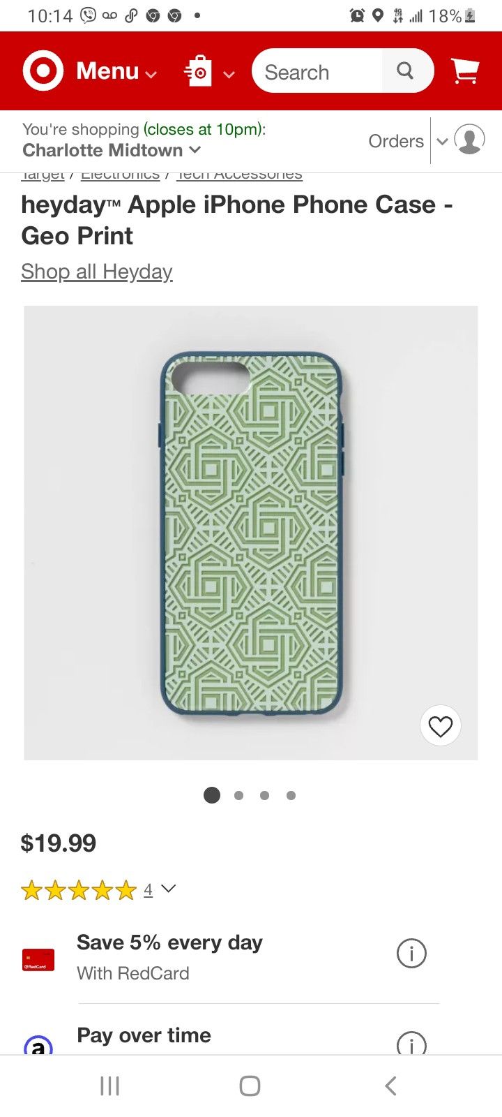 heydayâ„¢ Apple iPhone Phone Case - Geo Print
6/7/8 plus