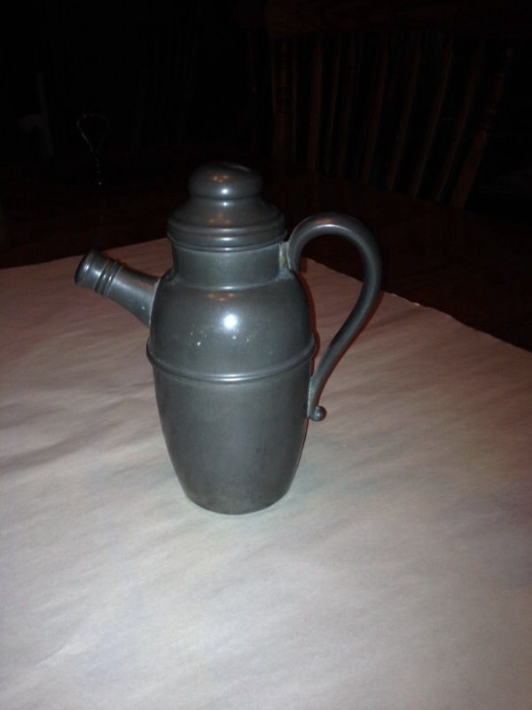 Pewter federal cocktail shaker