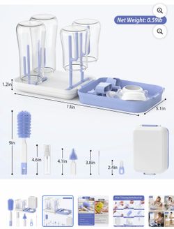 Travel Baby Bottle Brush Set