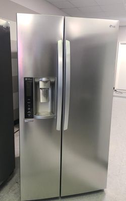 LG Side By Side Silver Refrigerator Fridge
