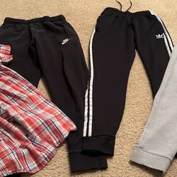 Mens Small Like New Adidas Pants Jeans By Buffalo Plaid Shirt 