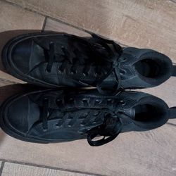 Black Leather Converse