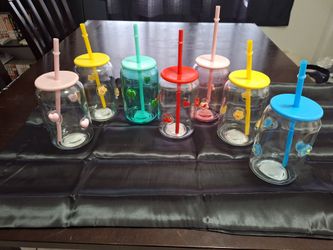 Designer glass cups