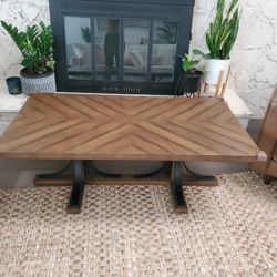 Brown Wood Coffee Table 