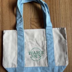 Trader Joe’s Blue Mini Pastel Tote Bag