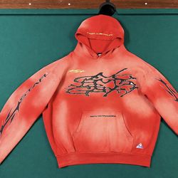 Oversized Red hellstsr hoodie