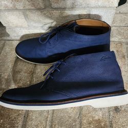 Clark's Chukka Navy Nubuck Leather Boots 
