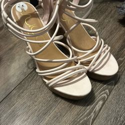 Pink Wedges Size 7 1/2