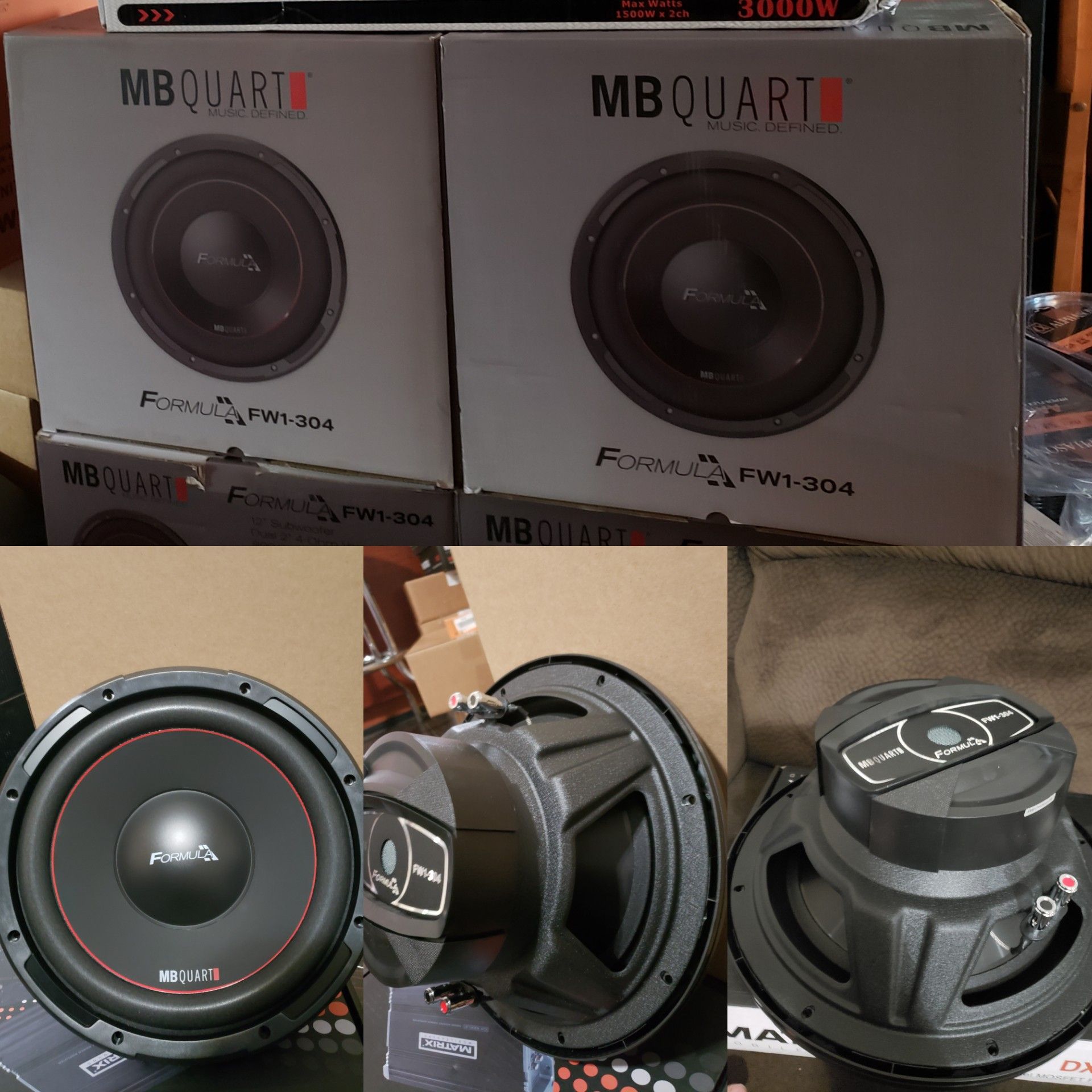 Mb quart 12inch dual voice coil brand new hard hitting subs.
