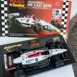 Collectors Texaco Die Cast 1995 Michael Andretti Bank