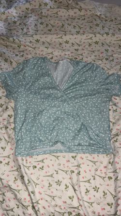Light green crop top