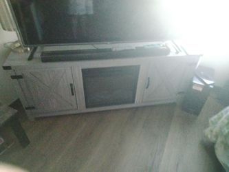 Stand for tv with fire place brand new