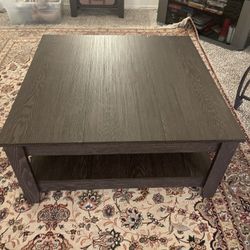 Square Wooden Coffee Table 