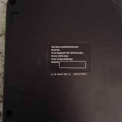 800 w amp with 8 inch speacker