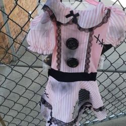 Wind Up Doll Halloween Costume/ Glitter Skeleton Girl