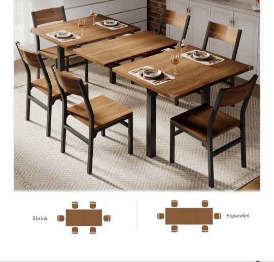Dinner Table And Chair 6 New In Box Never Used