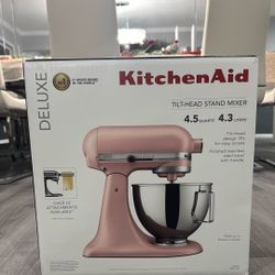 Brand New Dried Rose KitchenAid Deluxe Mixer — Never Opened