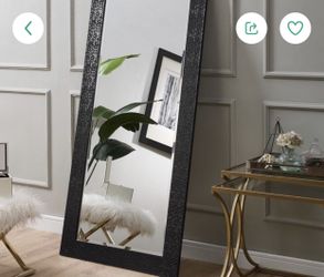 Full Length Standing Floor Mirror , Full Body Wall Mirror With mosaic Frame