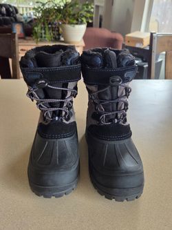 KHOMBU Kids waterproof snow boots