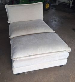 Chair with ottoman
