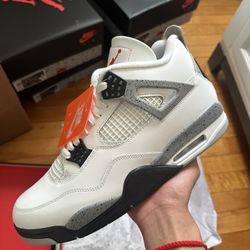 Size 12 - Jordan 4 White Cement