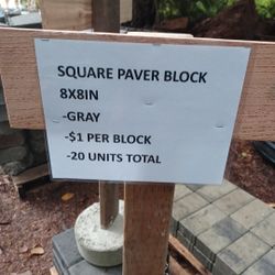Square Paver Block 8inx8in 