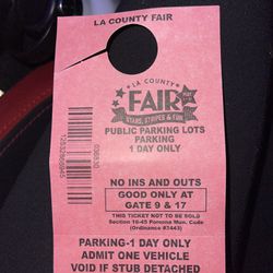 Parking For LA Fair 