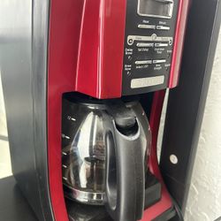 Mr Coffee Programmable Coffee Maker Up To 12 Cups Bright Red