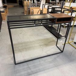 New Entryway Console Table -43 Inch Narrow Console Table, Table with Geome