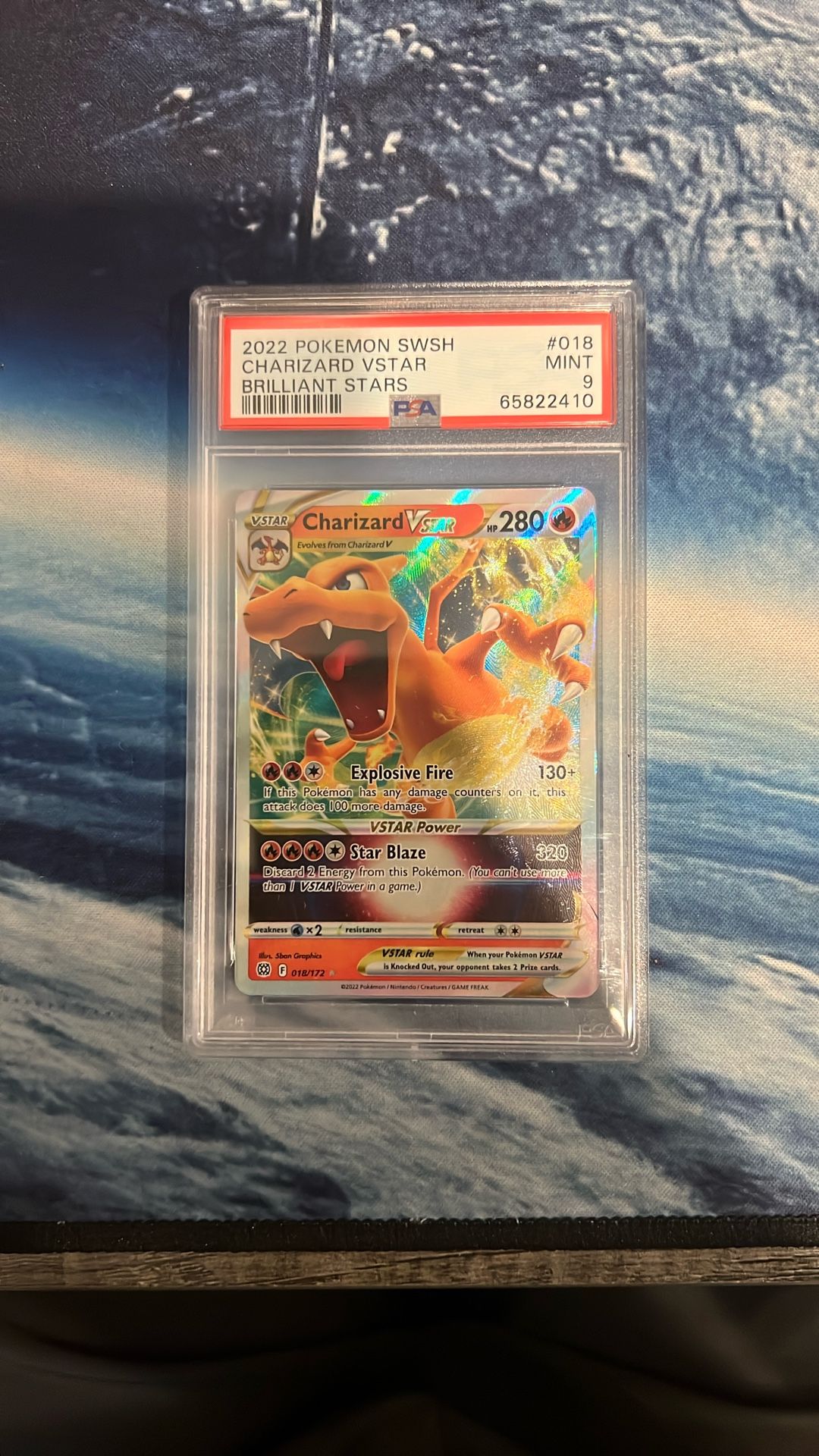 Pokémon 2022 Charizard VSTAR card from the Brilliant Stars