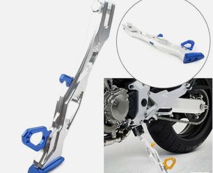 Kick Stand Kickstand Foot Side Stand Aluminum Alloy Motorcycle Fit Scooter Blue