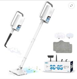 ONSON Steam Mop, 6-in-1 Detachable Handheld Steam Mop Cleaner with 2 Microfiber Pads for Hard Floor