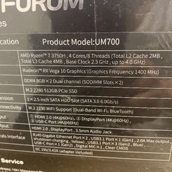 Minisforum UM700 Mini PC, Multiple Models Available 