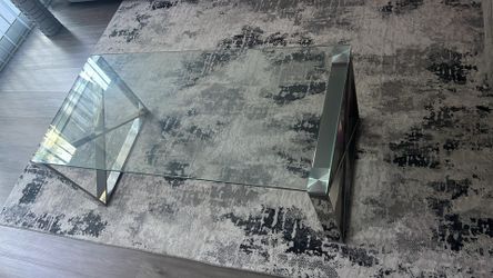 Glass center table