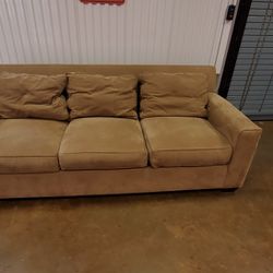 beige couch - suede texture