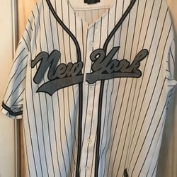 New York Yankees mlb jersey pinstripes Large 