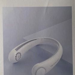 Bladeless Neck Cooler Cat-Neck Fan White 3 Speeds Model A206