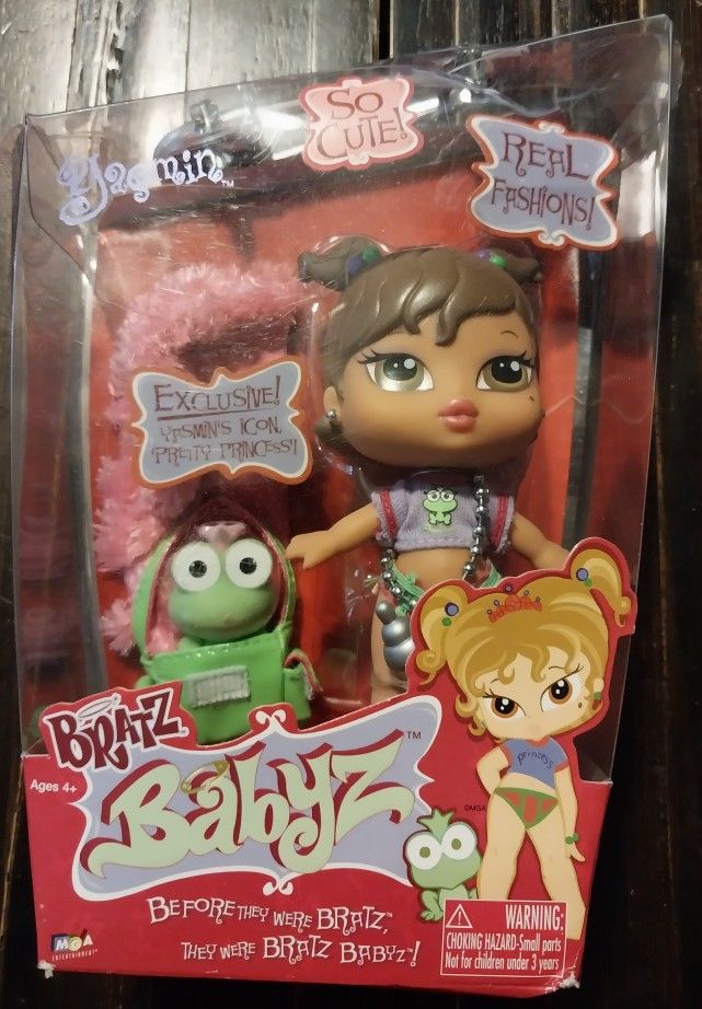 Bratz Babyz Yasmin Collectible Fashion Doll with Real Fashions and Pet