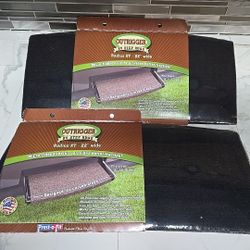 2 Pack PREST-O-FIT Outrigger Radius XT RV Step Rug Black Onyx 22" W x 8"-10" D