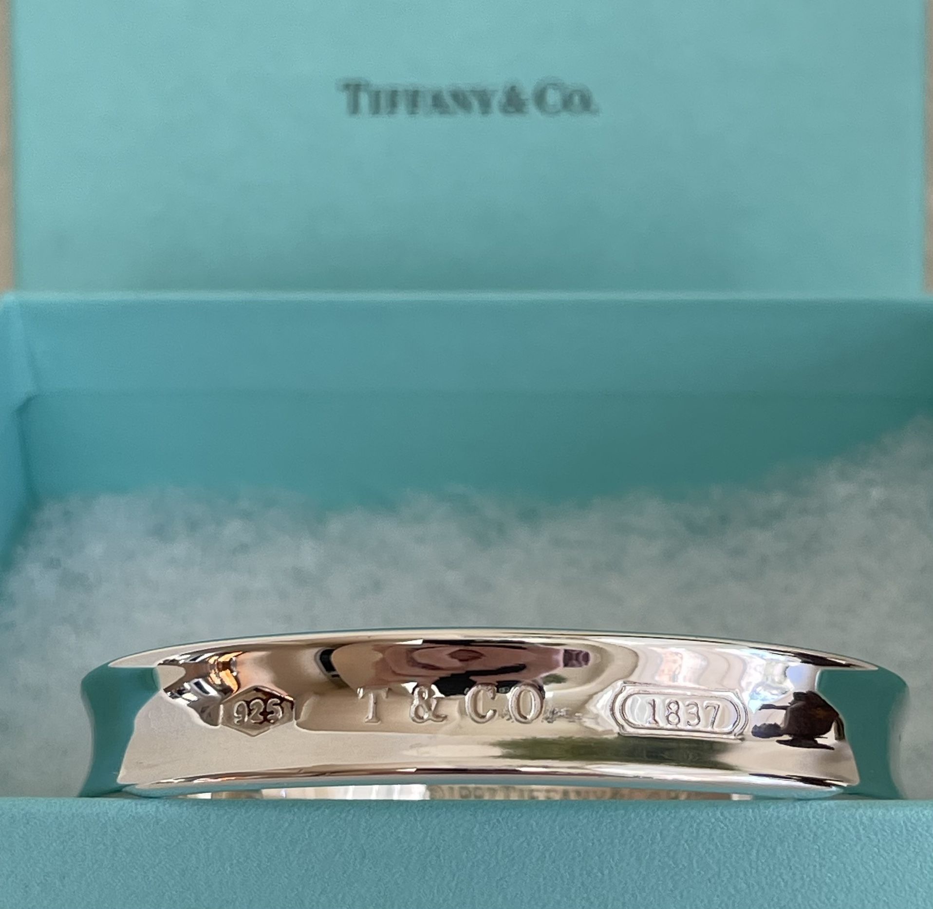 Tiffany & Company Rare Square Cushion Hinged Bangle 