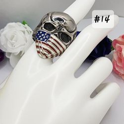 Fashion Ring Skull 14  Stainless Steel 