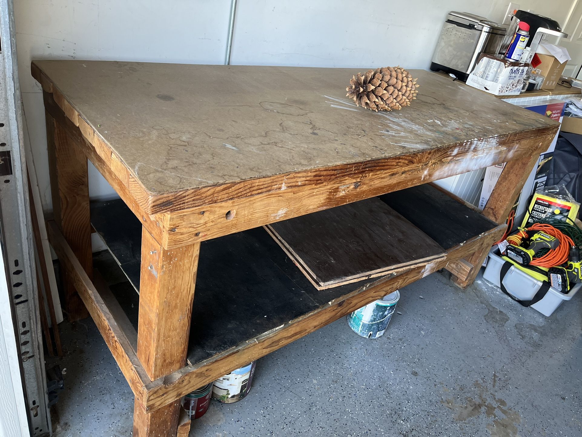 Free Wooden Work Bench!
