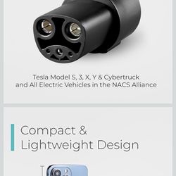 3-3 Lectron J1772 to Tesla Adapter 80 Amp (250V) - EV Charging Adapter Compatible with Tesla Model S/3/X/Y/Cybertruck and All Electric Vehicles in The