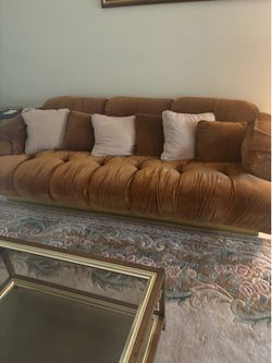 Vintage 3 piece sofa set &tables