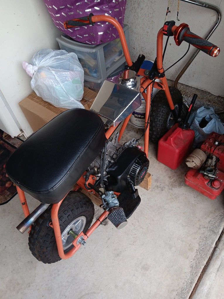 Selling My Fast Mini Bike Orange Peeling