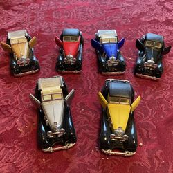 Antique Classic Diecast Cars (Set Of 6)